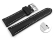 Quick release Watch Strap strong padded smooth black 18mm 20mm 22mm 24mm