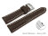 Quick release Watch Strap strong padded smooth brown 18mm 20mm 22mm 24mm