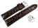 Watch band Genuine Calfskin African dark brown 18mm 20mm 22mm 24mm