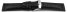 Watch band padded croco print black XS 18mm 20mm 22mm 24mm