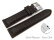 Watch band padded croco print dark brown XS 18mm 20mm 22mm 24mm