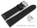 Quick release Watch Strap Genuine leather carbon print black with orange stitch 18mm 20mm 22mm 24mm
