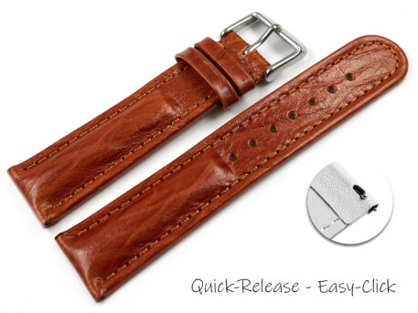 Watch band Genuine leather Bark brown 18mm 20mm 22mm 24mm