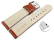 Watch band Genuine leather Bark brown 18mm 20mm 22mm 24mm