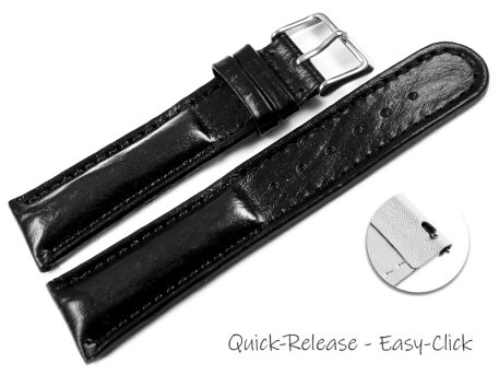 Watch band Genuine leather Bark black 18mm 20mm 22mm 24mm