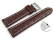 Quick release Watch Strap Genuine leather Croco print dark brown 18mm 20mm 22mm 24mm