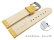 Quick release Watch Strap Genuine leather Croco print yellow 18mm 20mm 22mm 24mm