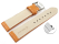 Quick release Watch Strap Genuine leather Croco print orange 18mm 20mm 22mm 24mm 26mm 28mm