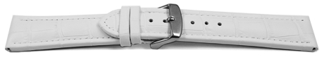 Quick release Watch Strap Genuine leather Croco print white 18mm 20mm 22mm 24mm 26mm 28mm