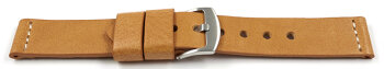 Quick release Watch Strap Genuine saddle leather Ranger light brown XL
