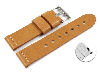 Quick release Watch Strap Genuine saddle leather Ranger light brown XL