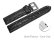 Quick release Watch Strap Genuine Shark leather black 18mm 20mm 22mm 24mm