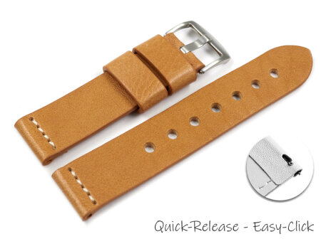 Quick release Watch Strap Genuine saddle leather Ranger...