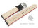 Black Leather Quick release Watch Strap with Red Stitching 18mm 20mm 22mm 24mm model Sportiv