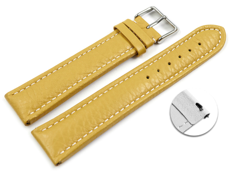 XL Quick release Watch Strap Genuine grained leather...