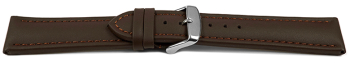 XL Quick release Watch Strap Genuine leather Smooth brown...