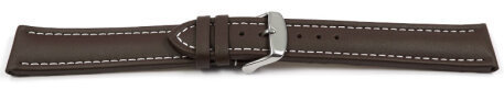 Quick release Watch Strap Genuine leather Smooth XL brown 18mm 20mm 22mm 24mm 26mm