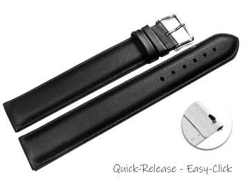 Quick release Watch Strap Genuine leather Smooth XXL...