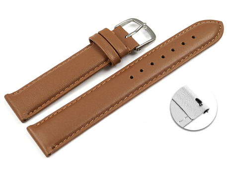 Quick release Watch Strap Genuine leather smooth light...