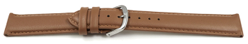 Quick release Watch Strap Genuine leather smooth light brown 13mm 15mm 17mm 19mm 21mm 23mm