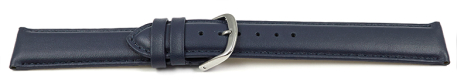 Quick release Watch Strap Genuine leather smooth dark blue 13mm 15mm 17mm 19mm 21mm 23mm