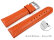 Quick release Watch Strap Genuine leather smooth orange 18mm 20mm 22mm 24mm