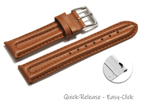 Quick release Watch Strap Genuine leather smooth light...