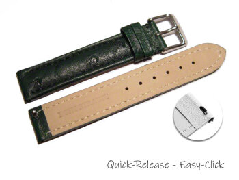 Quick release Watch Strap genuine ostrich leather dark green 18mm 20mm 22mm 24mm