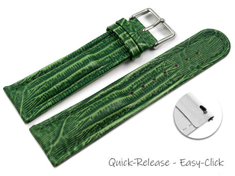 Quick release Watch Strap genuine leather Tegu print...