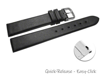 Quick release Watch Strap genuine leather Business black 12mm 14mm 16mm 18mm 20mm 22mm