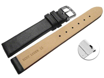 Quick release Watch Strap genuine leather Business black 12mm 14mm 16mm 18mm 20mm 22mm