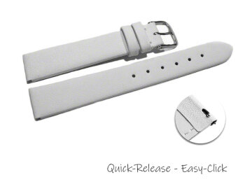 Quick release Watch Strap genuine leather Business white 12mm 14mm 16mm 18mm 20mm 22mm