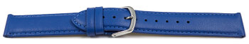 Quick release Watch band genuine leather smooth blue 12-26 mm