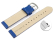 Quick release Watch band genuine leather smooth blue 12-26 mm