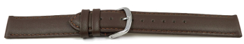 Watch band genuine leather smooth brown 12mm 14mm 16mm...