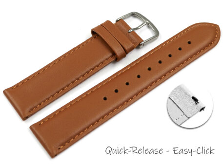Watch band genuine leather smooth Caramel 12mm 14mm 16mm...