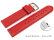 Quick release Watch band genuine leather smooth red 12-26 mm