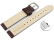 Quick release Watch band genuine leather smooth bordeaux 12-26 mm