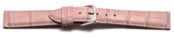 Quick release Watch Strap Pink Coloured Croc Grained...