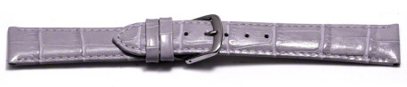 Quick release Watch Strap Lilac Coloured Croc Grained Leather 12mm 14mm 16mm 18mm 20mm 22mm
