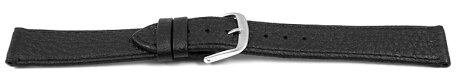 Quick release Watch Strap Genuine deer leather grained black 12mm 14mm 16mm 18mm 20mm 22mm