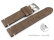 Leather Quick release Watch Strap Brown without padding 24mm