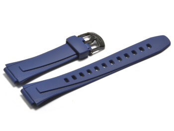 Watch strap Casio for W-752-2AV, rubber, blue