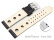 Quick release Watch Strap Genuine leather perforated Vegetable tanned black Model BIO 20mm