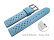 Quick release Watch Strap genuine leather Style light blue 20mm Steel
