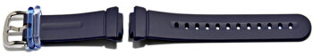 Watch strap Casio for Baby-G - BG-1001-2CV, rubber, dark-blue