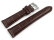 Watch strap - Genuine leather - Croco print - brown - 17,19,20,21,22,23mm