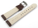 Watch strap - Genuine leather - Croco print - brown - 17,19,20,21,22,23mm