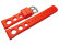 Watch strap - extra strong - Silicone - three holes - red