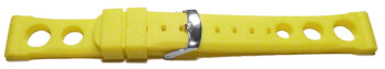 Watch strap - extra strong - Silicone - three holes - yellow
